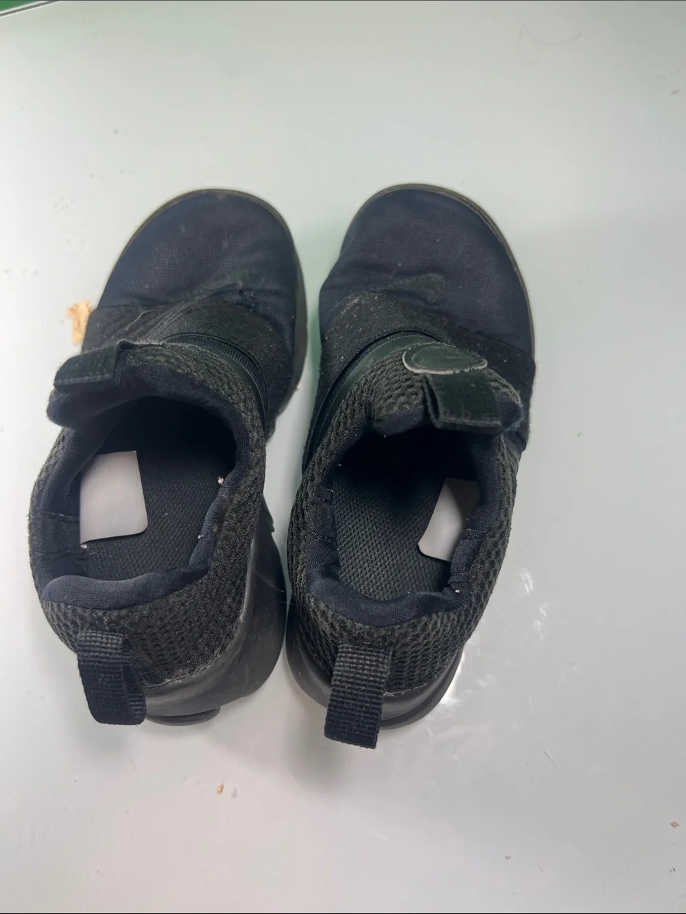 Nike Kids Black Slip-On Mesh Sneakers with Strap
